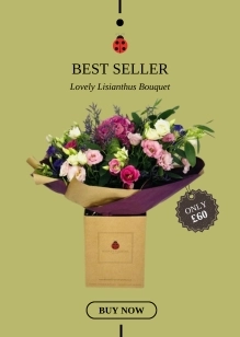 Lovely Lisianthus Bouquet Liverpool Best Seller